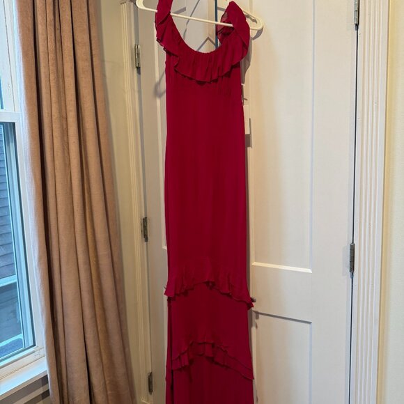 Reformation Tripoli Dress in Rhubarb size 4 NWT - Picture 2 of 5